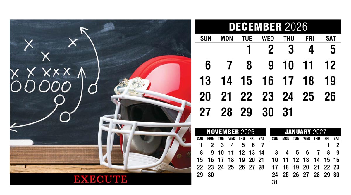 Galleria Motivation Promotional Desk Calendar - 2026